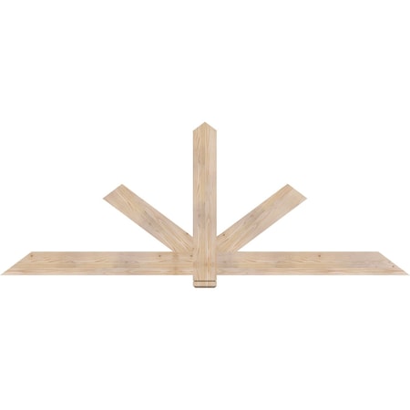 Ekena Millwork Kennewick Smooth Timber Gable Bracket, Douglas Fir, 96"W x 36"H x 1 1/2"D x 5 1/2"F, 9/12 Pitch GBW096X36X0206KEN00SDF